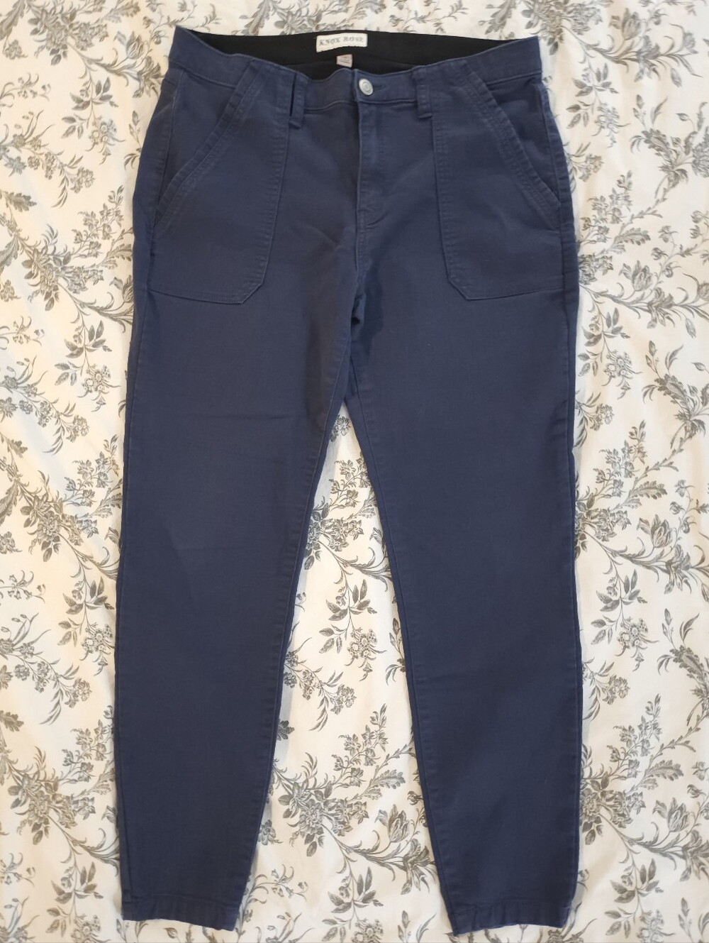 Knox Rose Navy Blue Women's Trousers - Picture 1 of 3